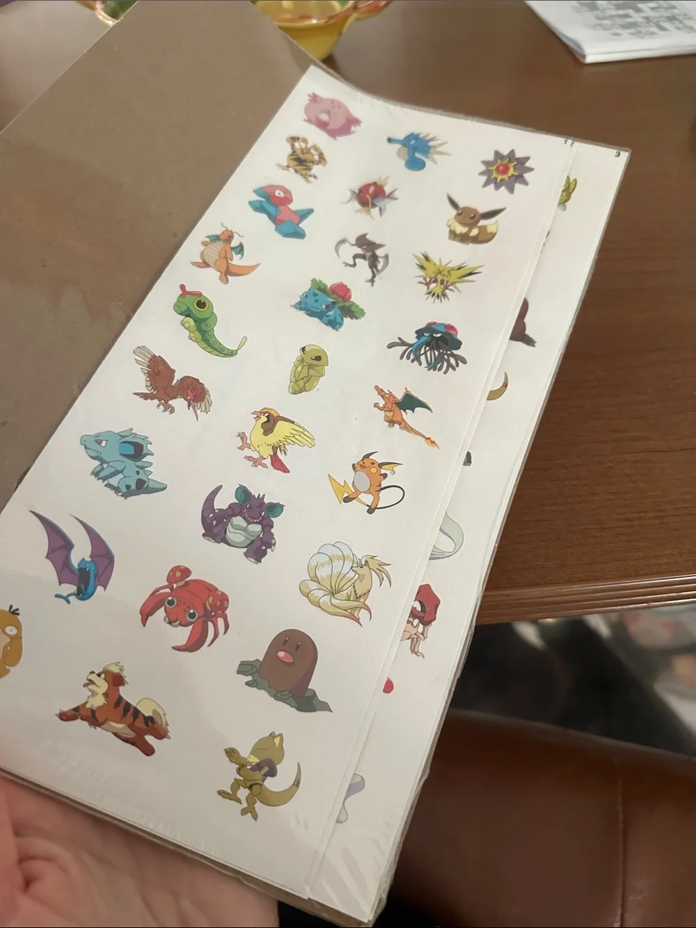 New wrapped Pokémon pokedex stickers and poster matching